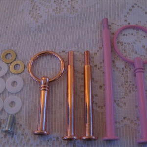 MINI METALLIC Pink CALISA ~ Heavy Duty 3 Tier Fittings ~ 9cm/3.5"