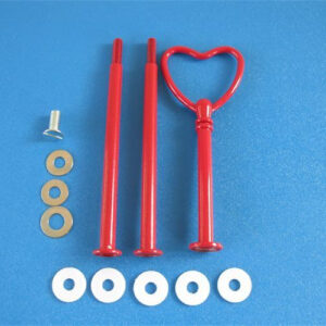 HEART NEW RED heavy-duty 3 TIER cake handle fittings
