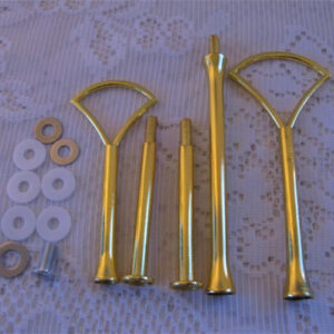 MINI Art Deco in Gold & Silver ~ Heavy Duty 3 Tier Fittings ~ 9cm/3.5"